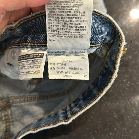 LEVI’S 550 Distressed Jeans Size W34 L30 - Picture 6 of 14